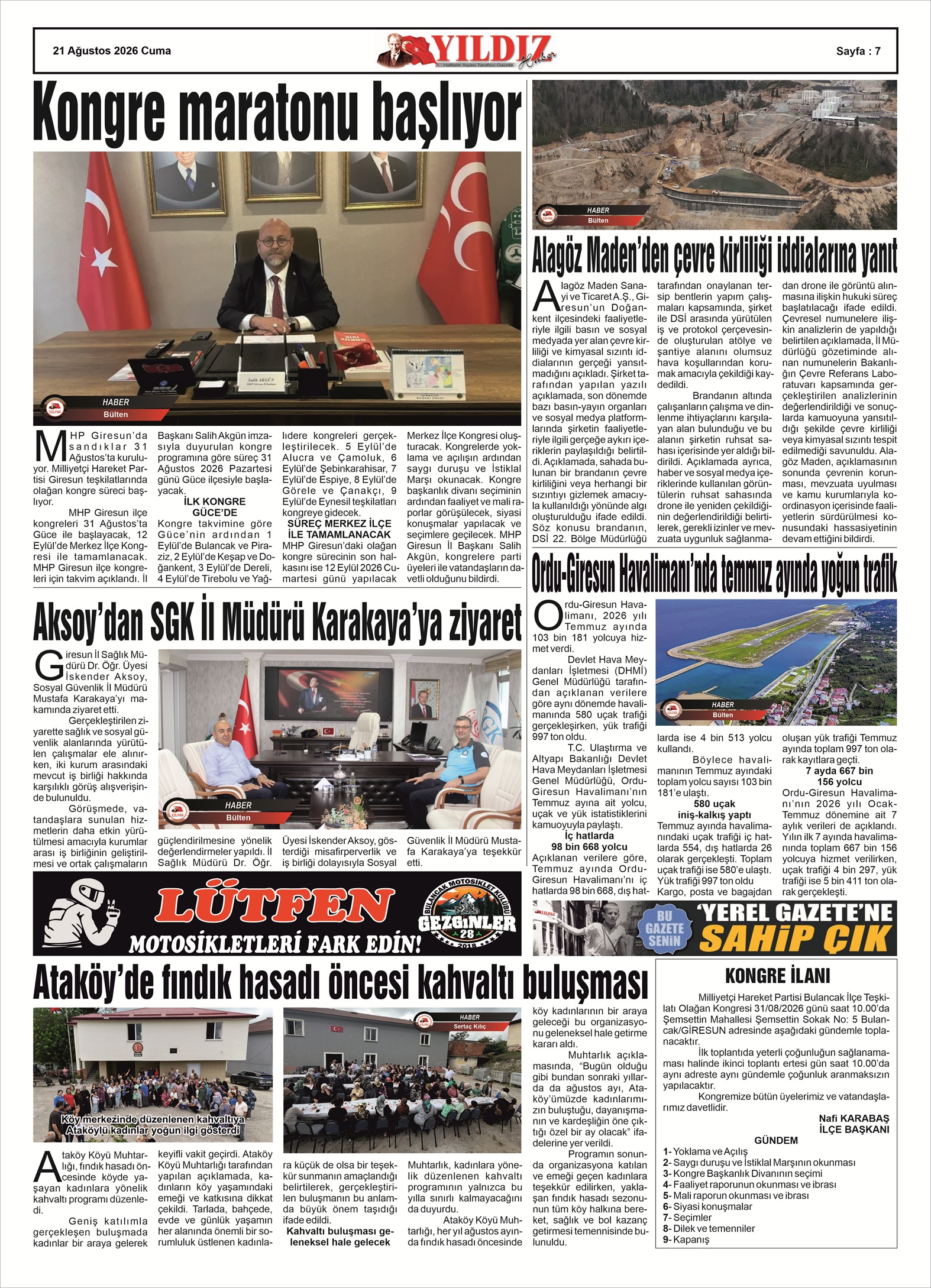 21 AĞUSTOS 2026 CUMA — Sayfa 7