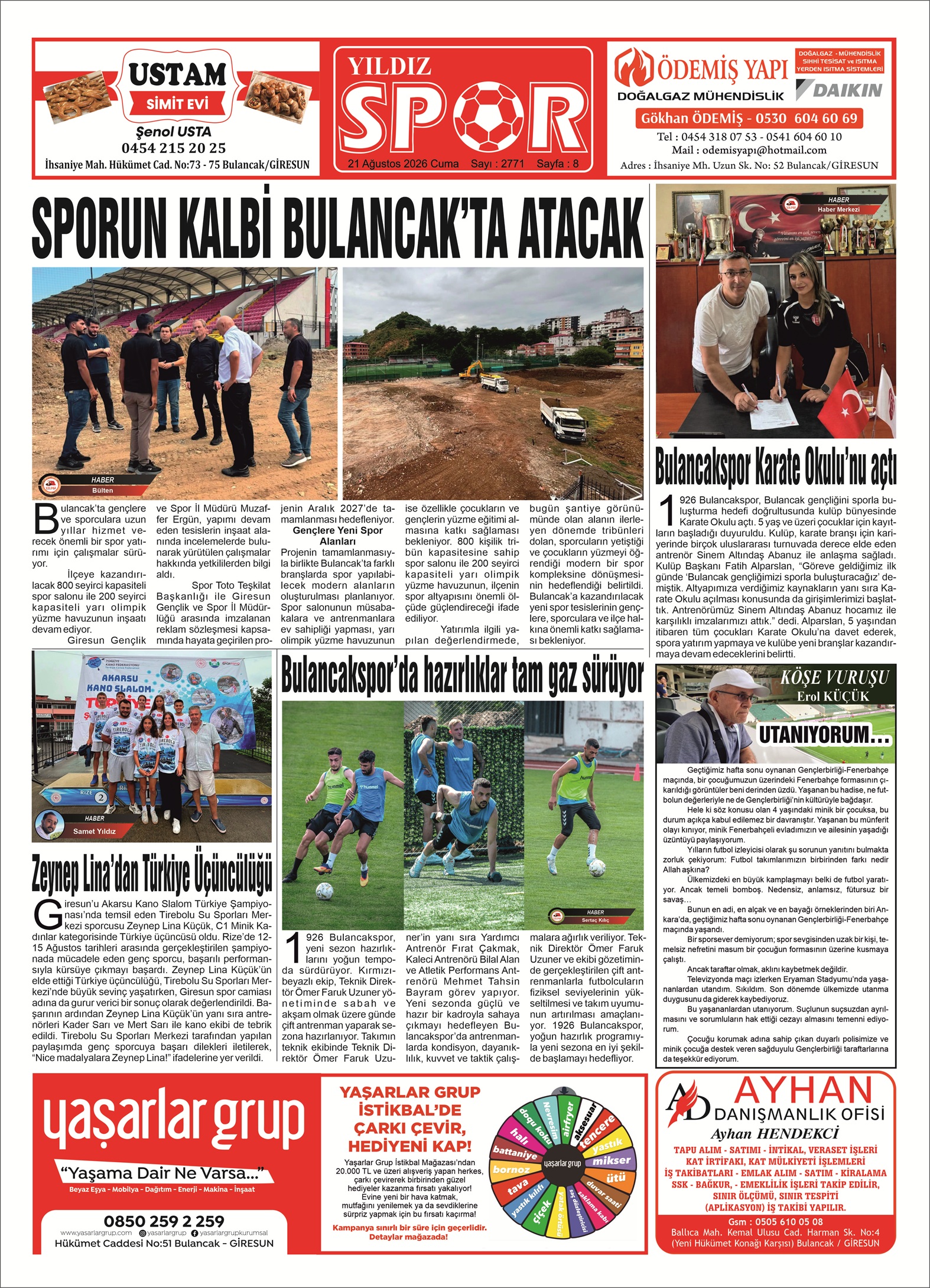 21 AĞUSTOS 2026 CUMA — Sayfa 8
