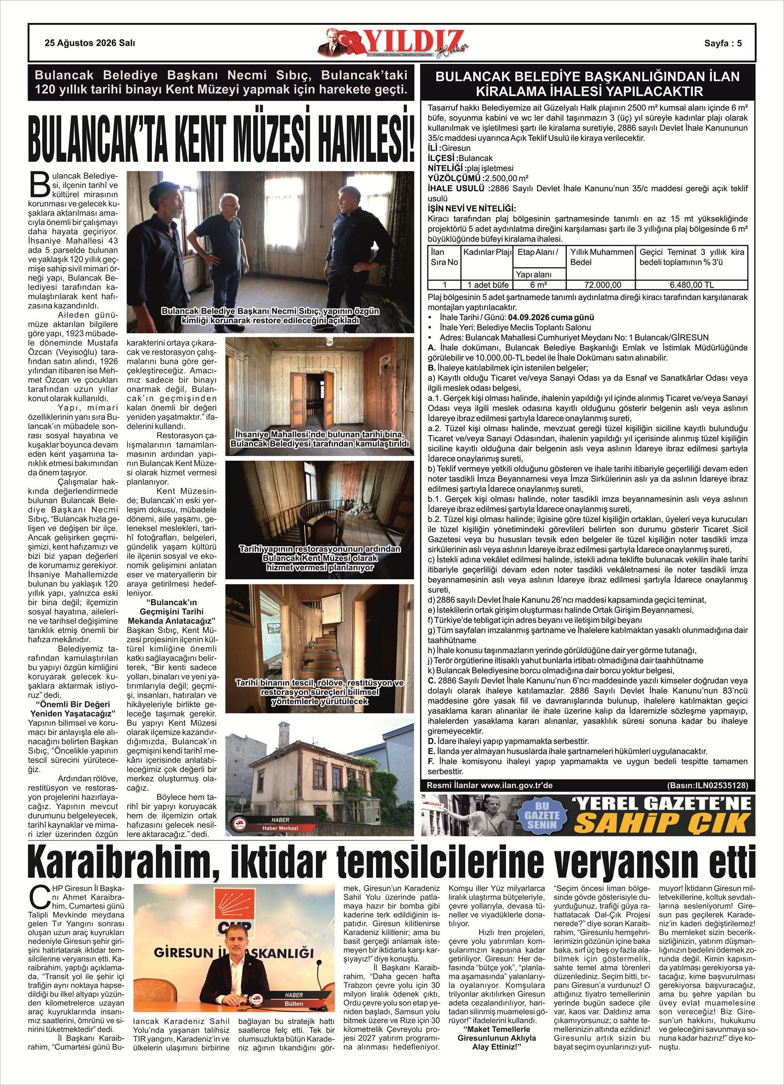 25 AĞUSTOS 2026 SALI — Sayfa 5