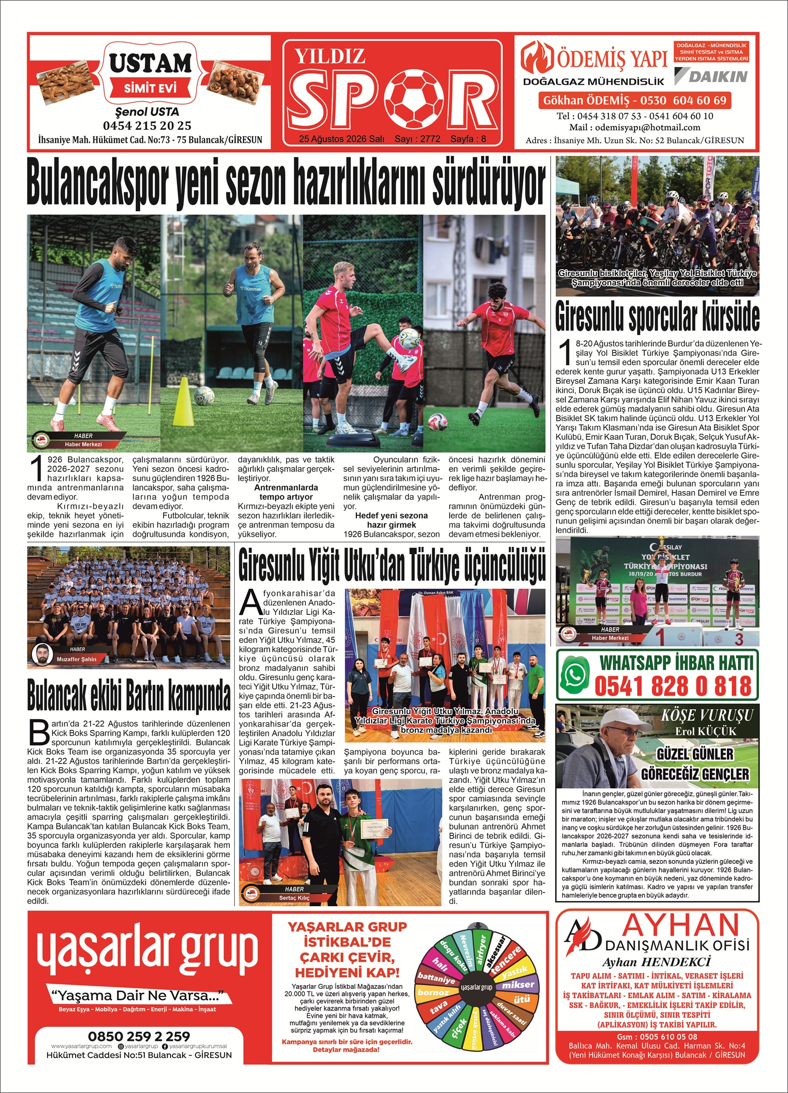 25 AĞUSTOS 2026 SALI — Sayfa 8