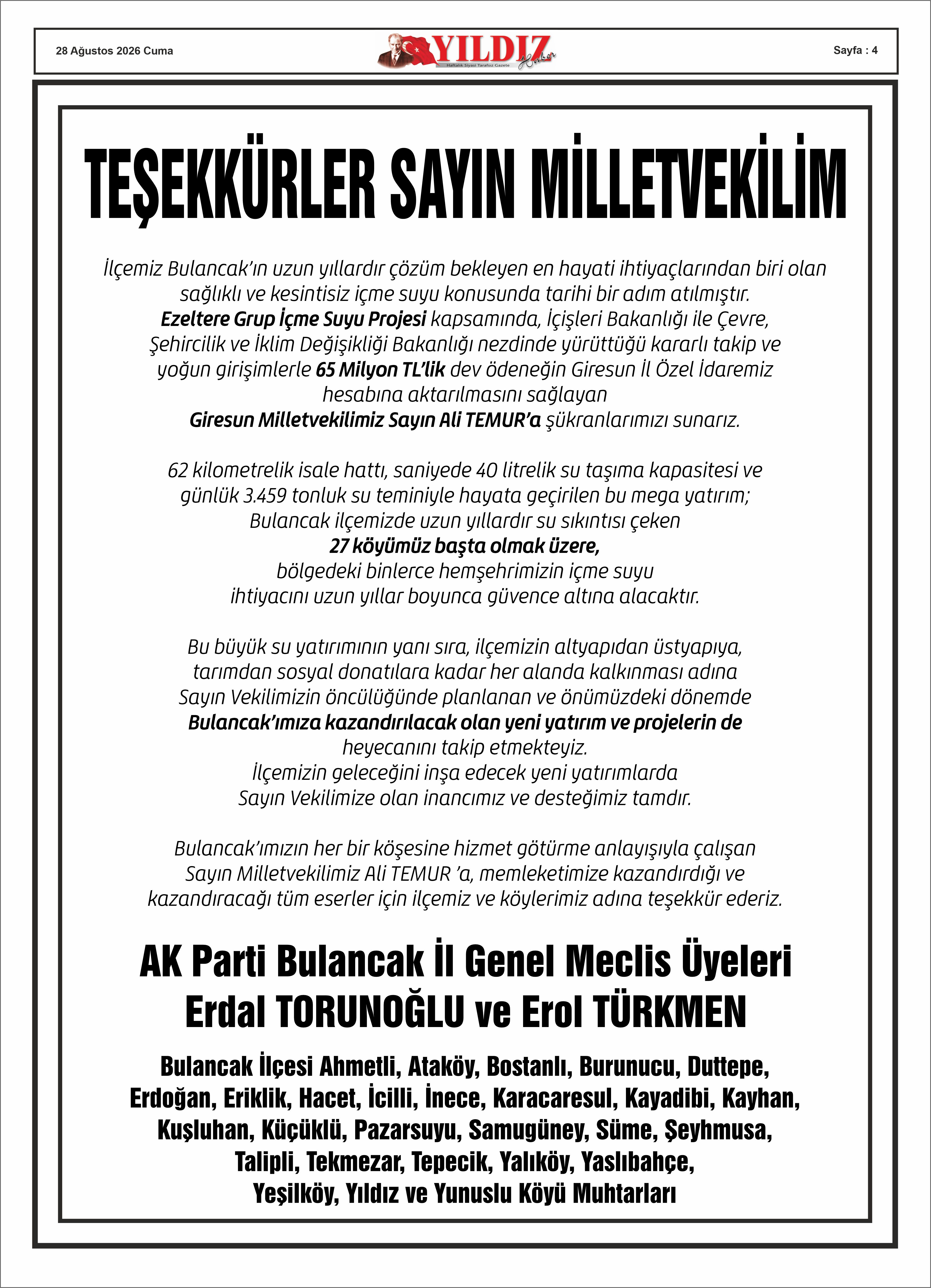 28 AĞUSTOS 2026 CUMA — Sayfa 4