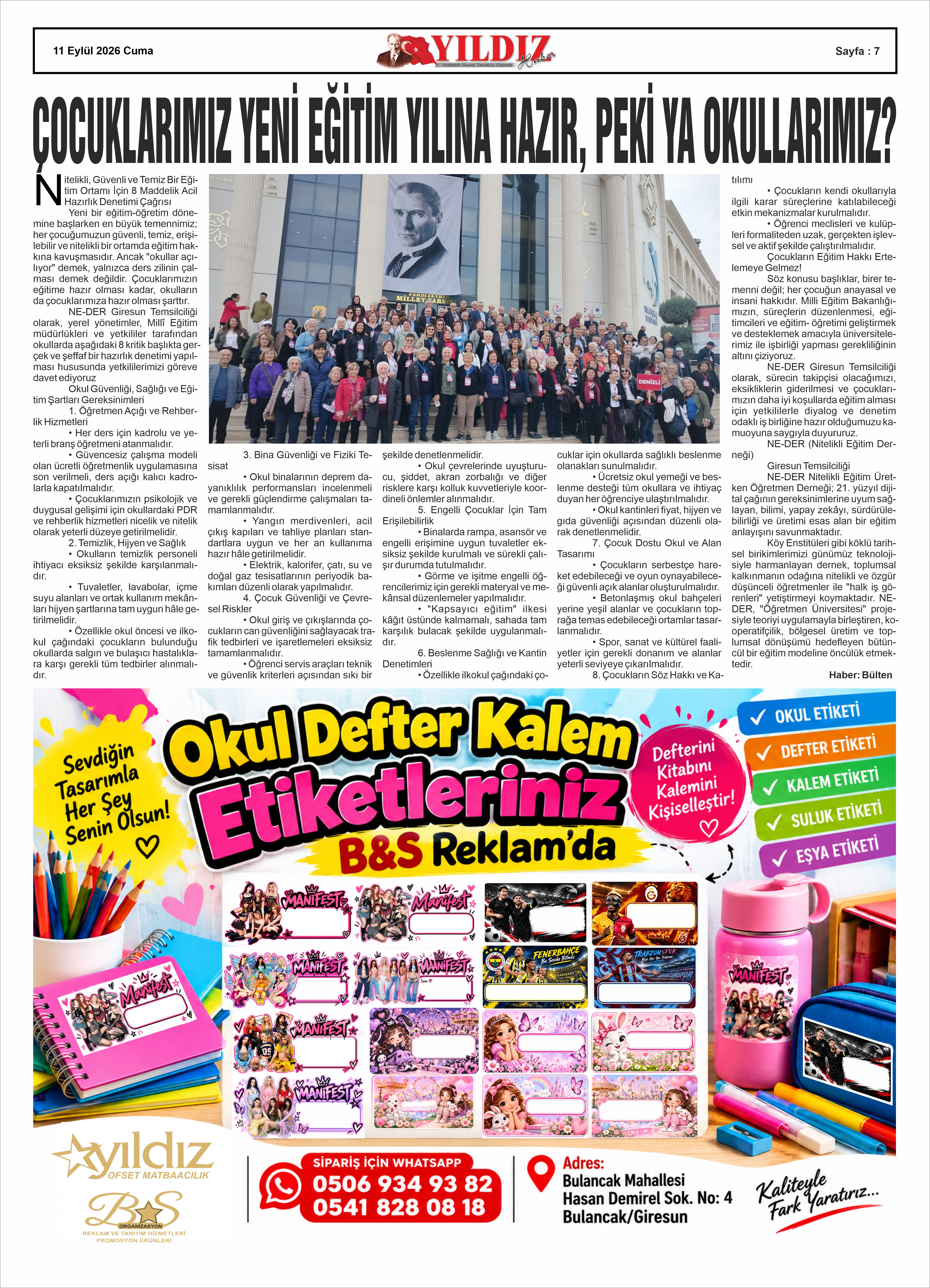 11 EYLÜL 2026 CUMA — Sayfa 7