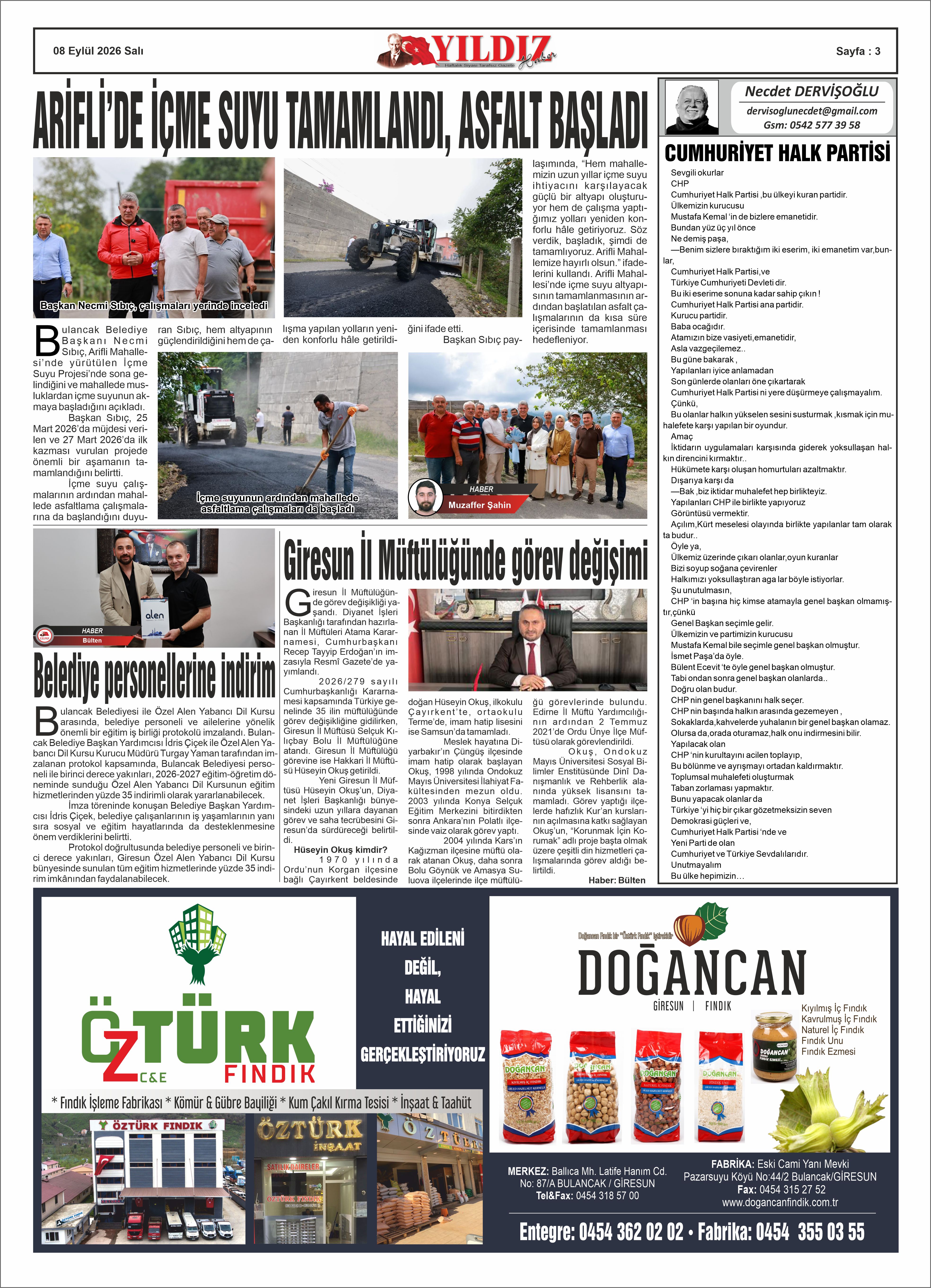 08 EYLÜL 2026 SALI — Sayfa 3