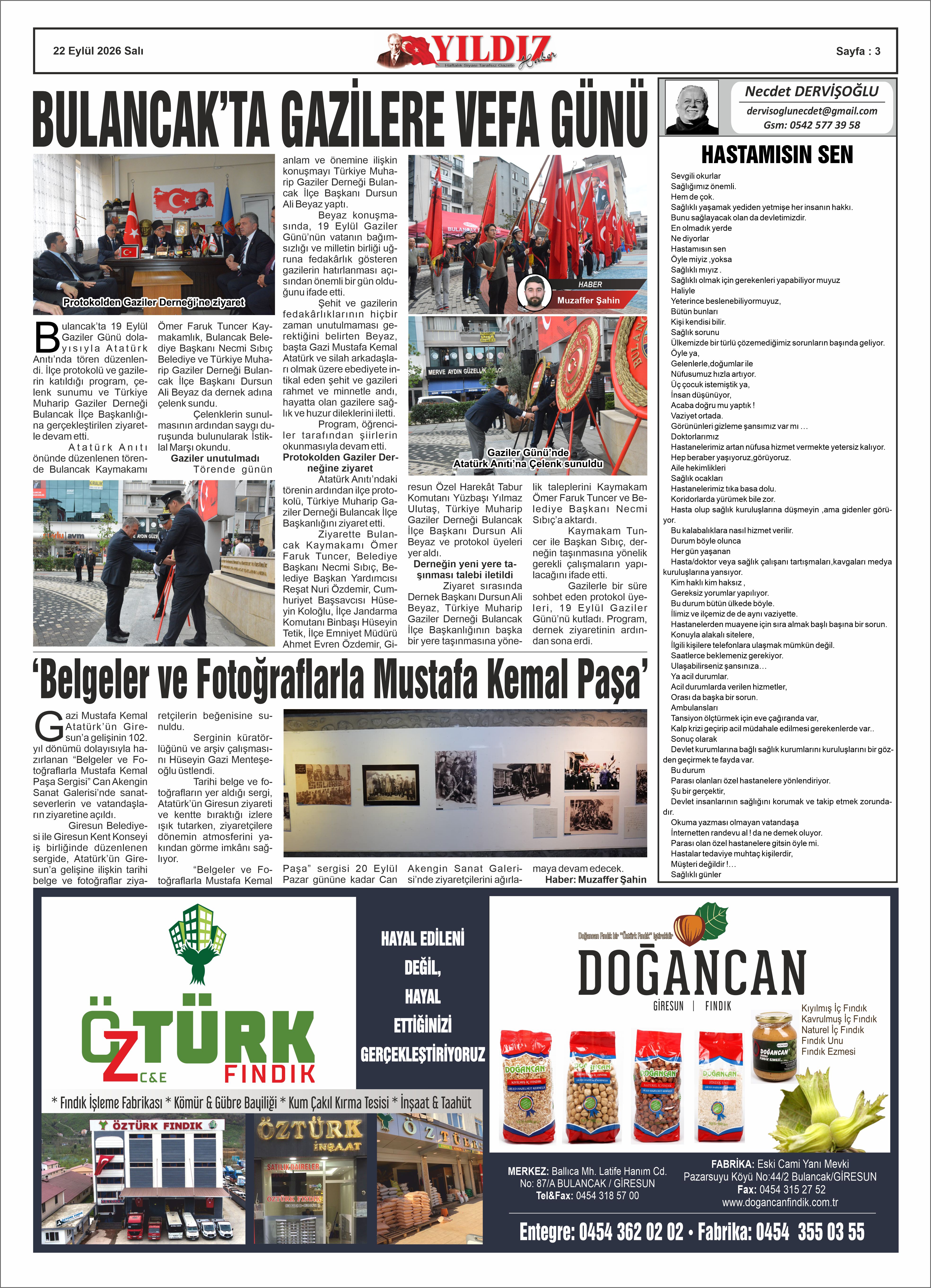 22 EYLÜL 2026 SALI — Sayfa 3