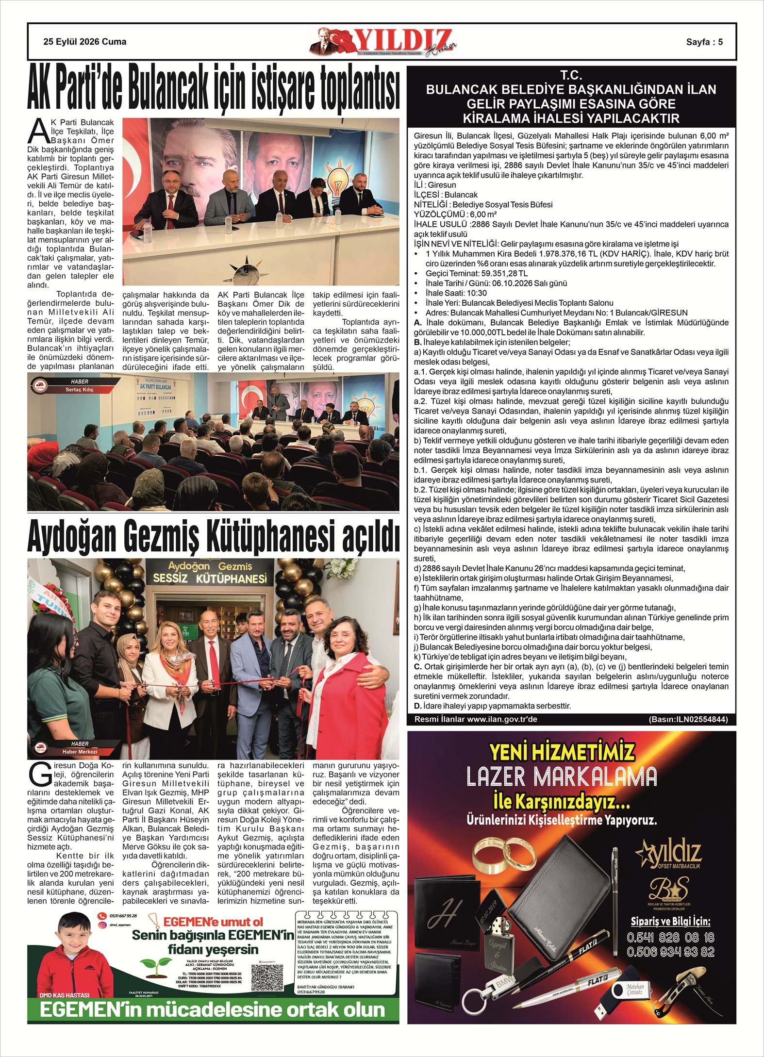 25 EYLÜL 2026 CUMA — Sayfa 5