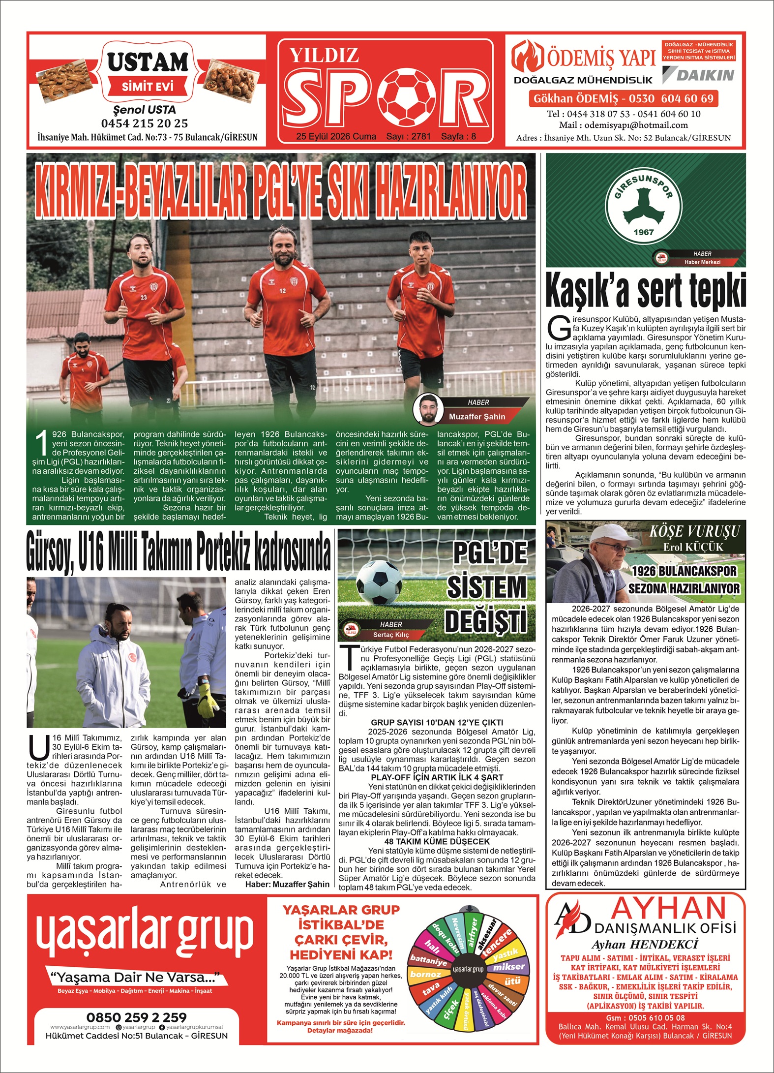 25 EYLÜL 2026 CUMA — Sayfa 8
