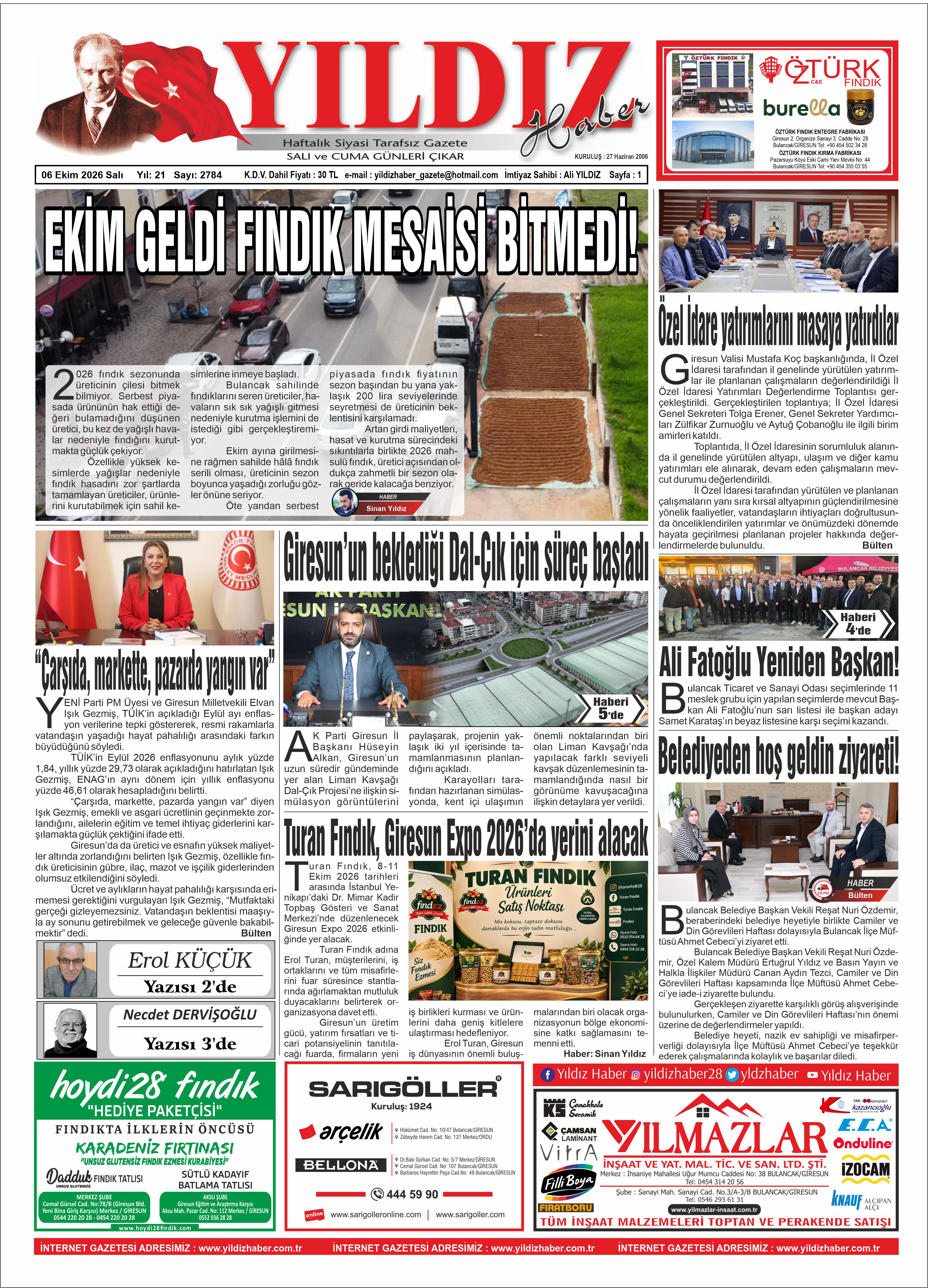 06 EKİM 2026 SALI