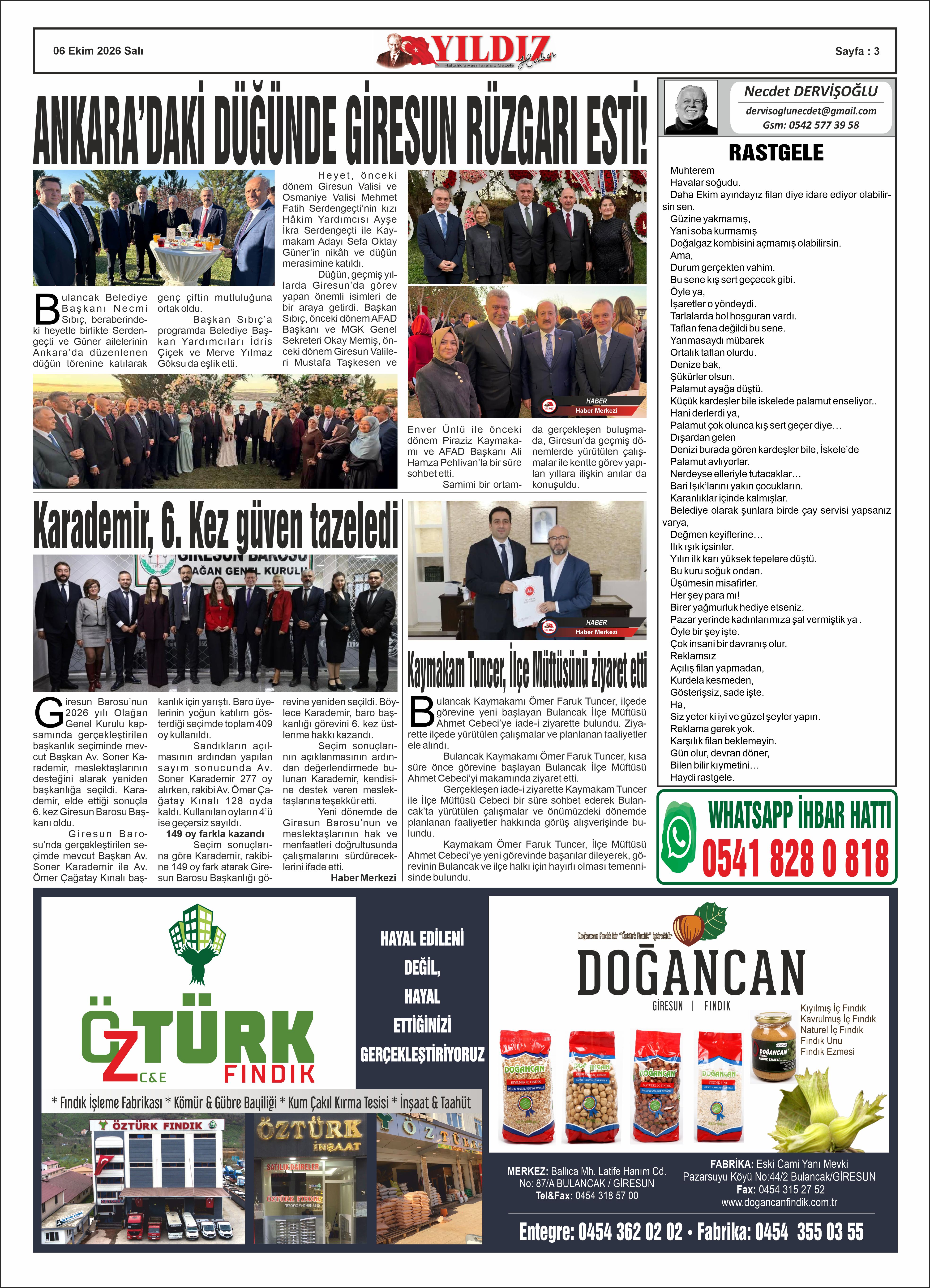06 EKİM 2026 SALI — Sayfa 3