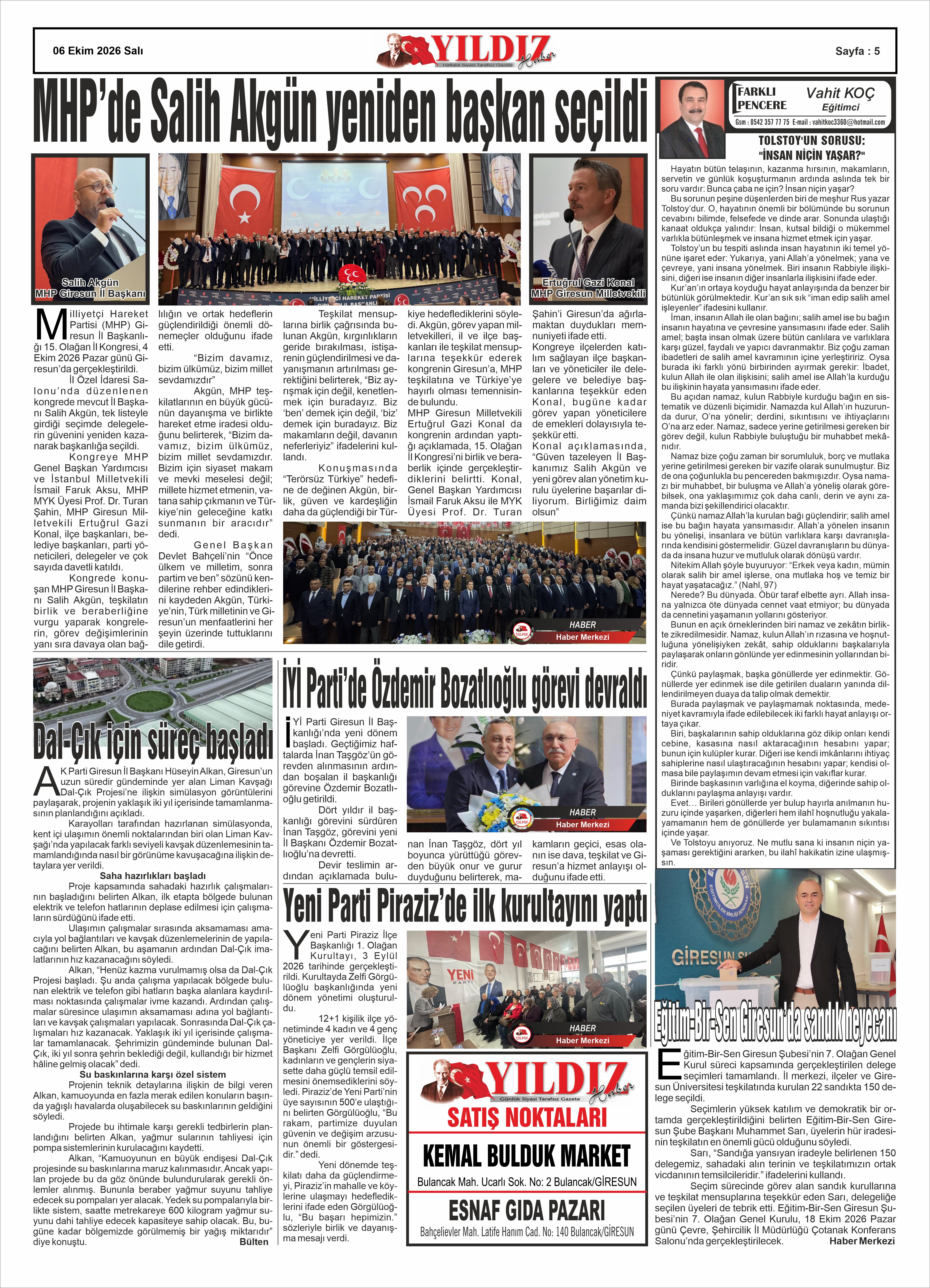 06 EKİM 2026 SALI — Sayfa 5