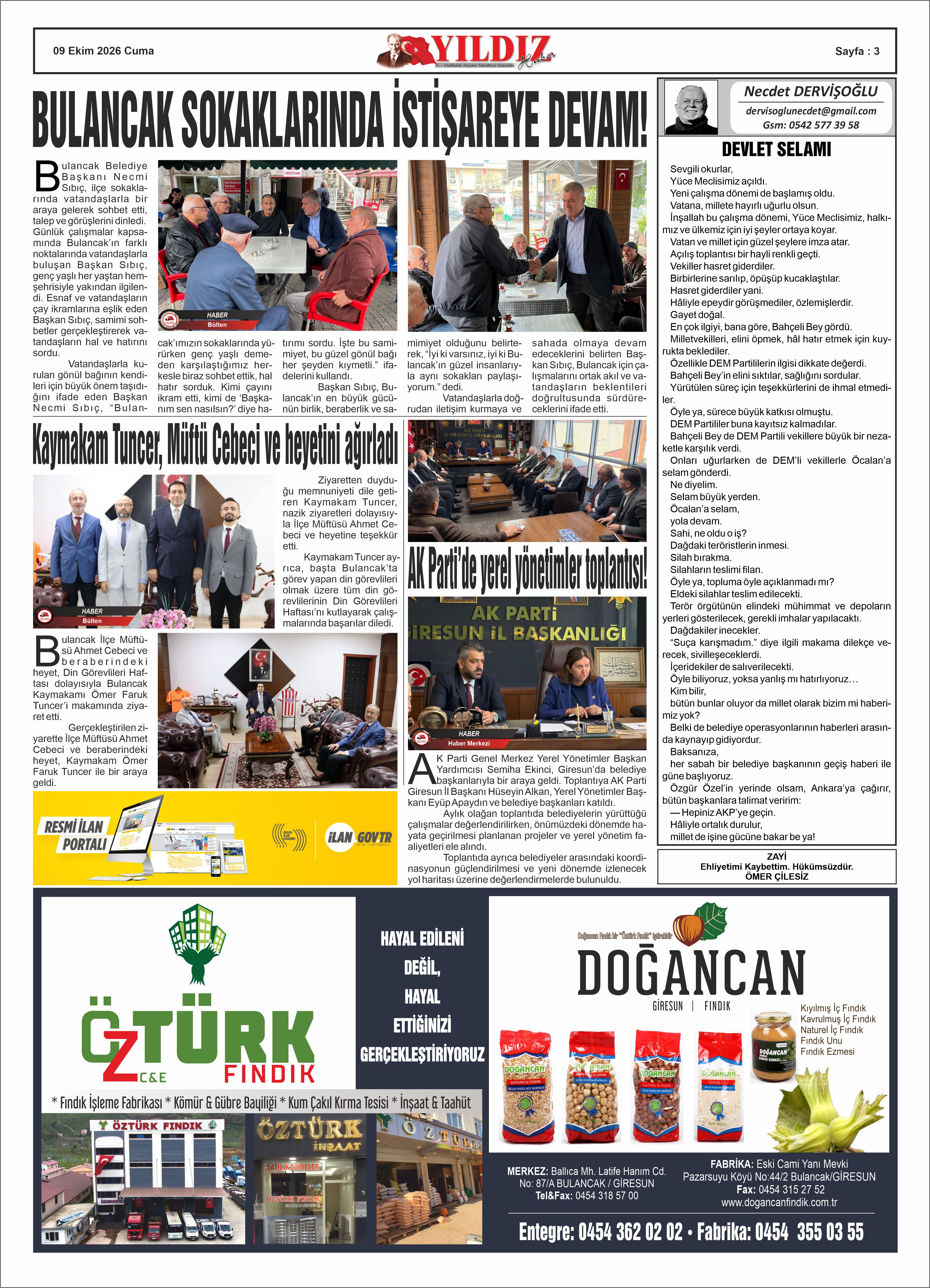 09 EKİM 2026 CUMA — Sayfa 3