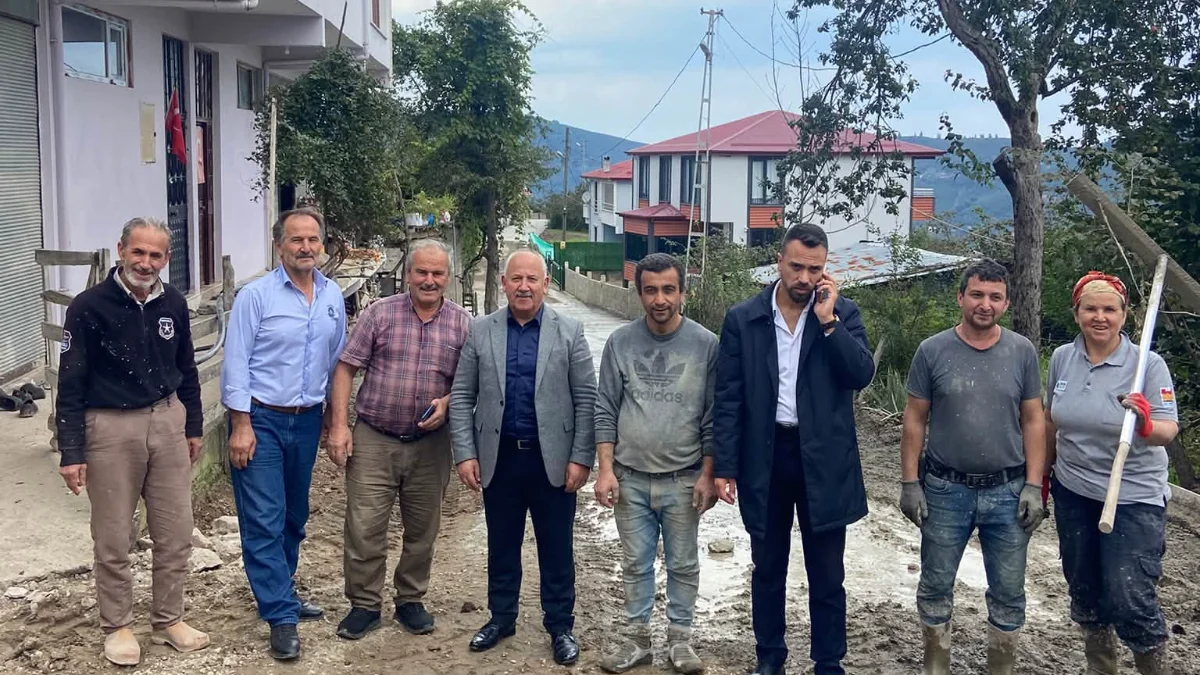 Piraziz Akçay Köyü’nde beton yol tamamlandı
