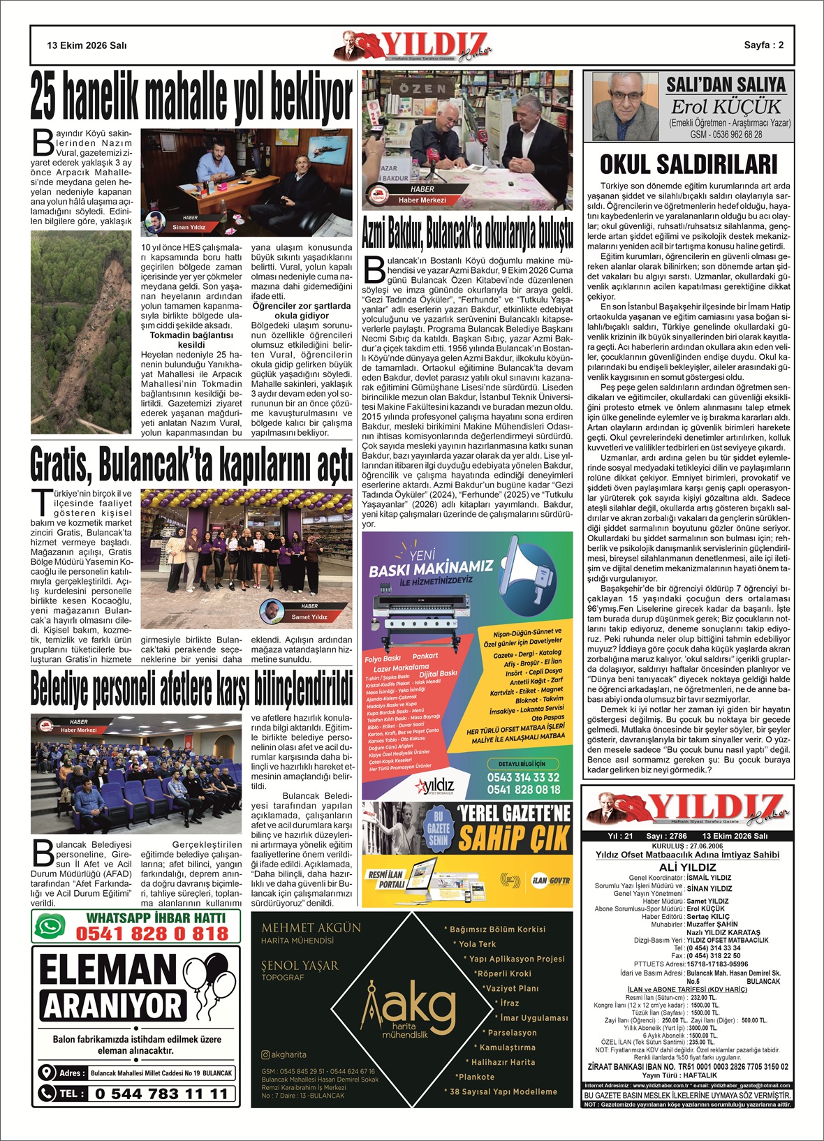 13 EKİM 2026 SALI — Sayfa 2