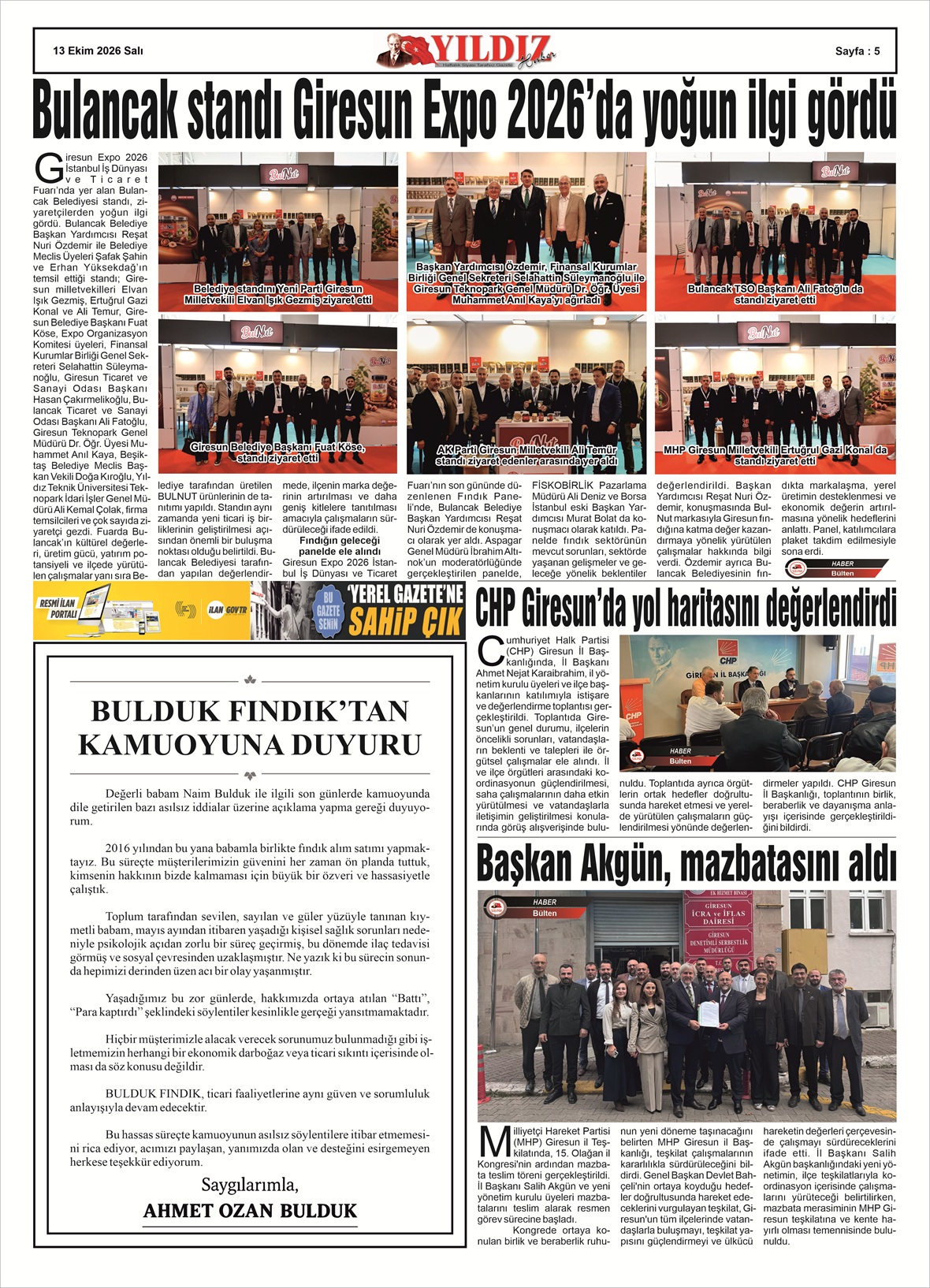 13 EKİM 2026 SALI — Sayfa 5