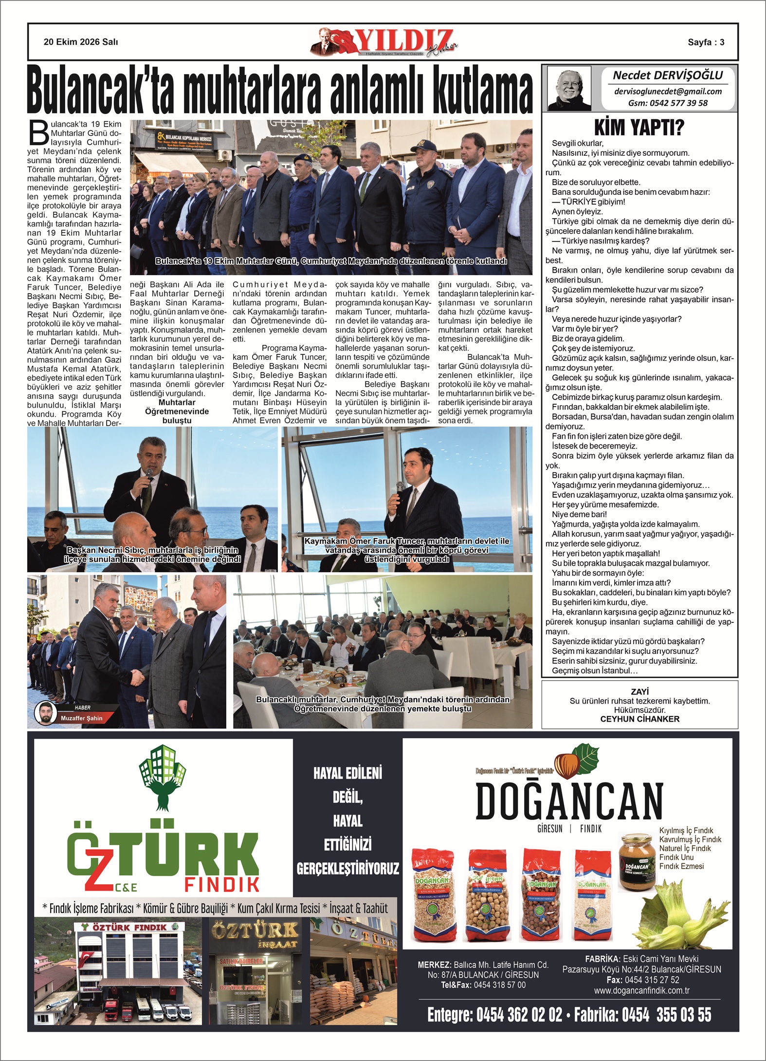 20 EKİM 2026 SALI — Sayfa 3