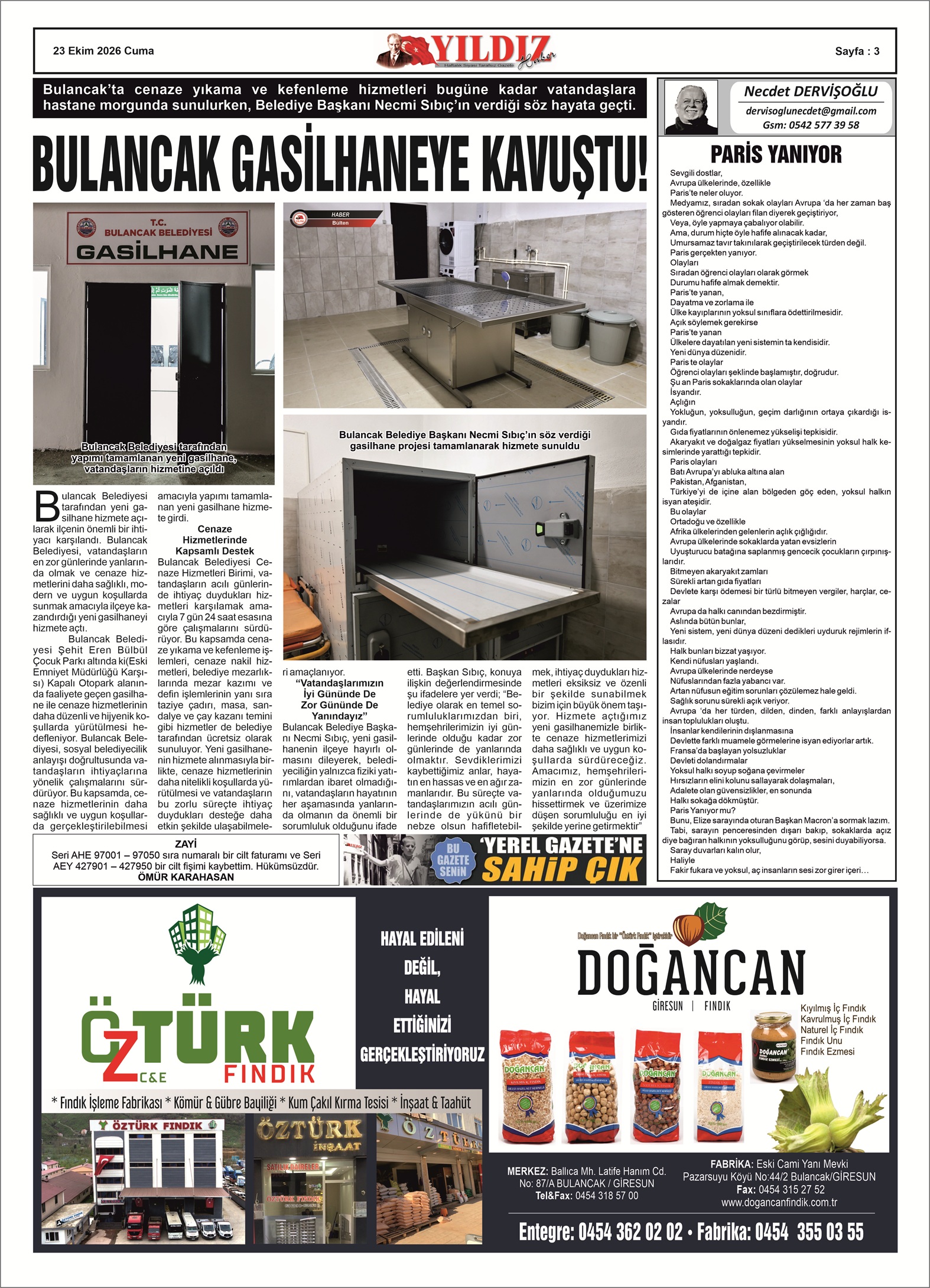 23 EKİM 2026 CUMA — Sayfa 3