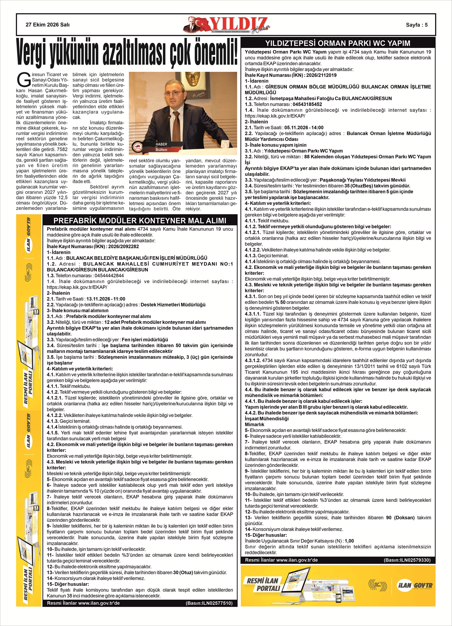 27 EKİM 2026 SALI — Sayfa 5