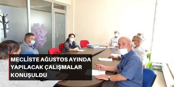 Mecliste Ağustos ayında yapılacak çalışmalar konuşuldu