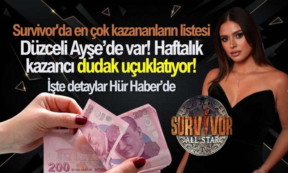 Survivor yarışmacıları 2025 Yılı Ne kadar para kazanıyor! İşte o liste