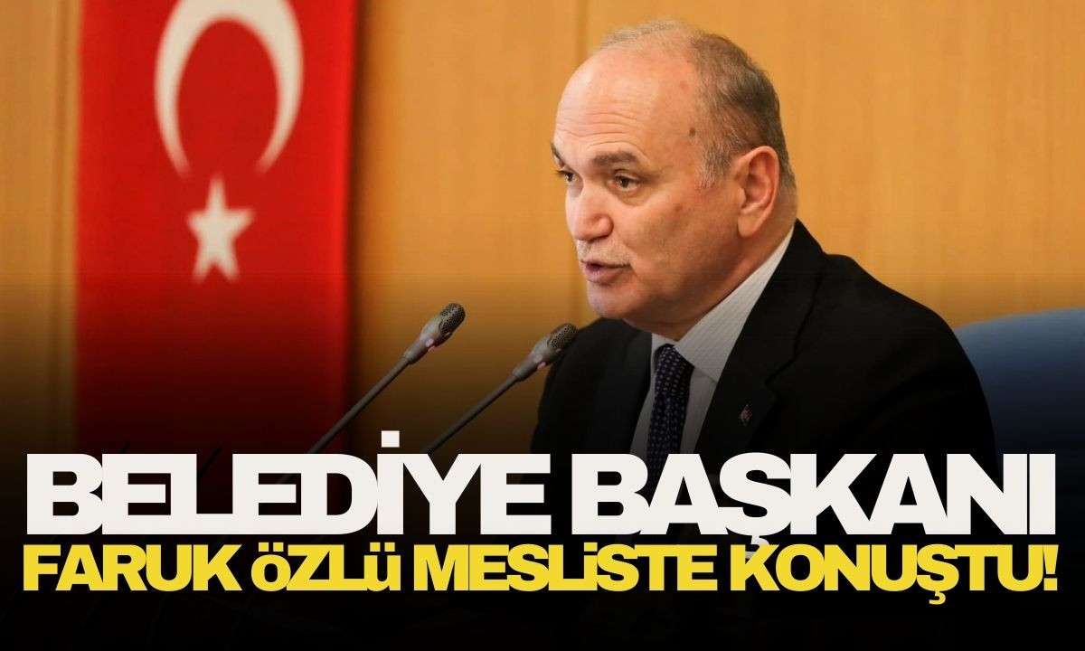Belediye Başkanı Faruk Özlü mecliste konuştu! 