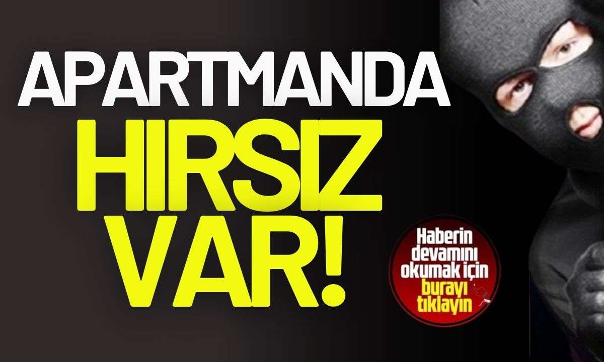 Apartmanda hırsız alarm mı! 