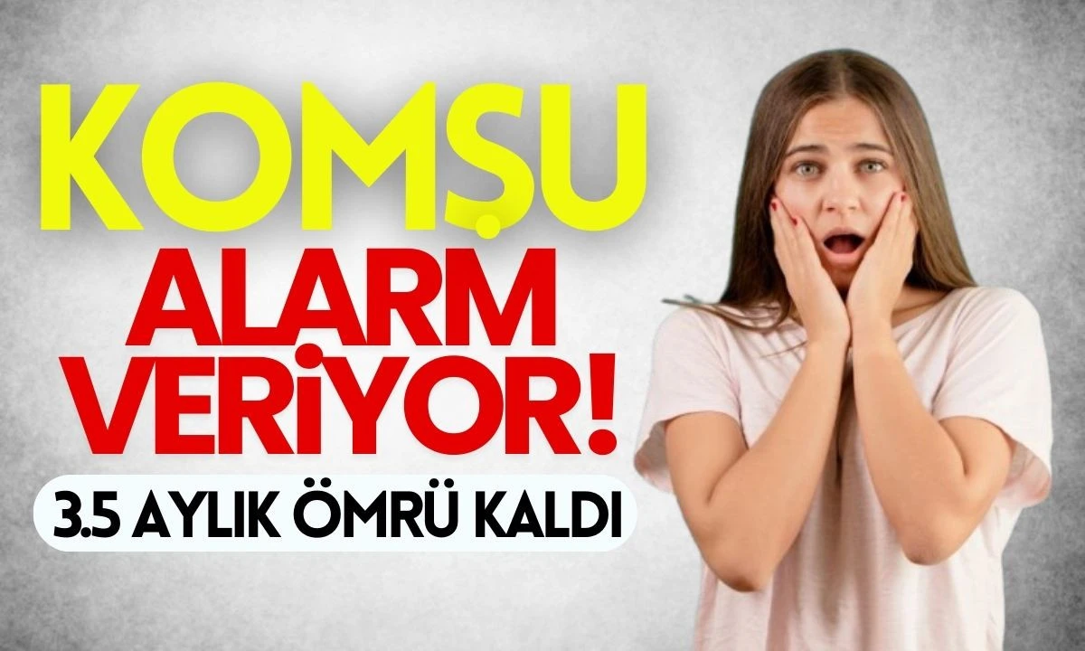 Komşu ALARM VERİYOR! 3.5 aylık ömrü kladı