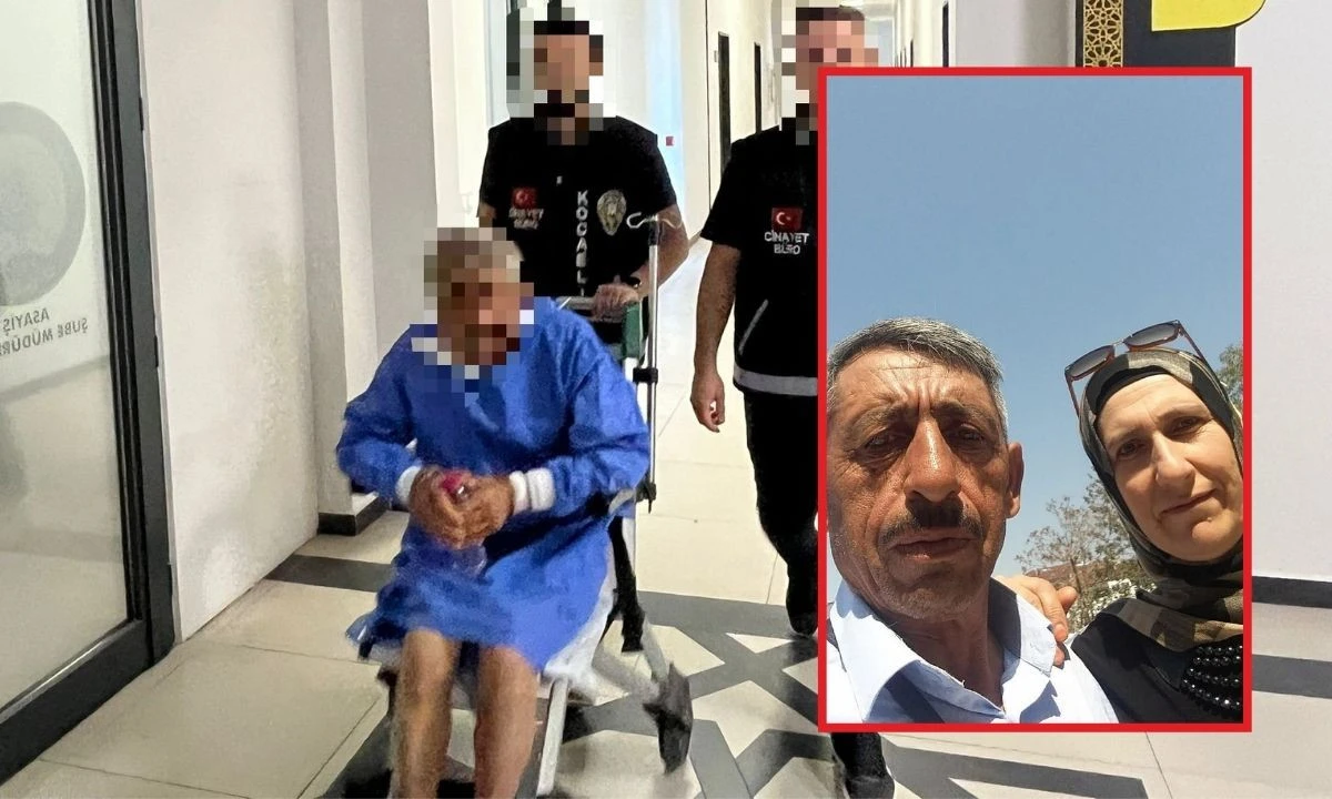 Karısını öldürmüştü, tekerlekli sandalye ile sevk edildiği adliyede tutuklandı