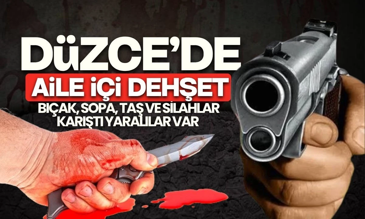 Aile İçi Kavga Dehşeti bıçak, sopa, taş ve silahlar karıştı yaralılar var