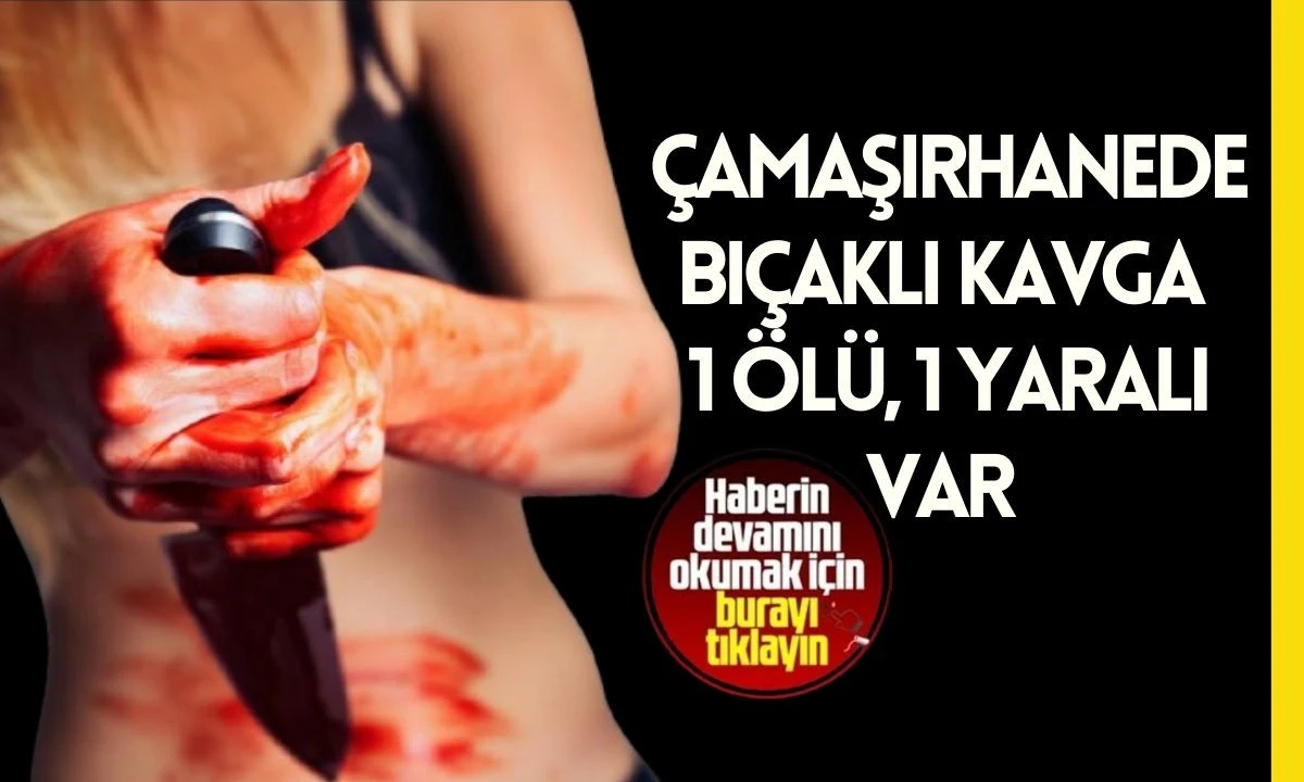 Çamaşırhanede bıçaklı kavga 1 ölü, 1 yaralı var 
