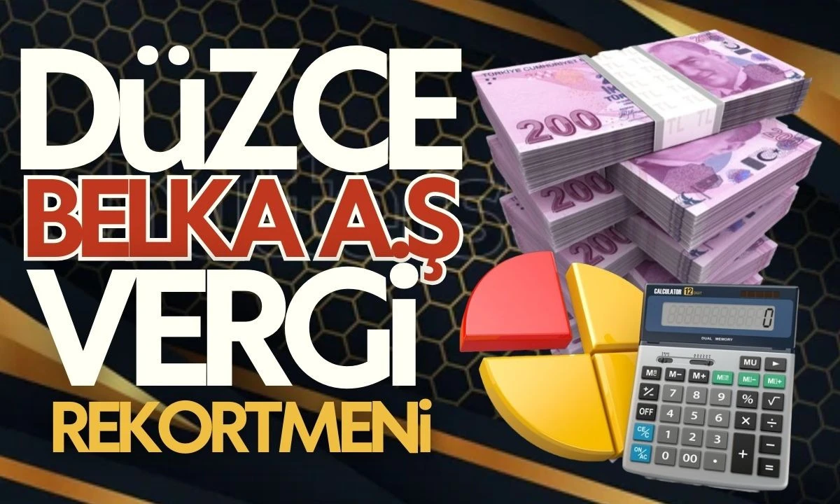 Düzce Belka A.Ş  vergi rekortmeni listesinde 