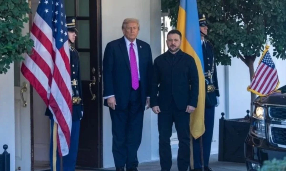 Trump ve Zelensky bir araya geldi