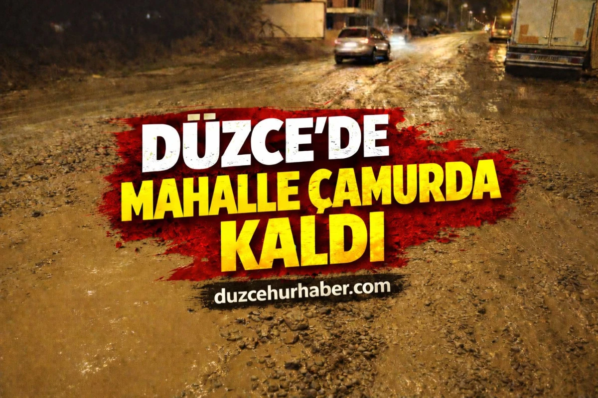 Mahalle çamurda kaldı Aileler Zorlanıyor