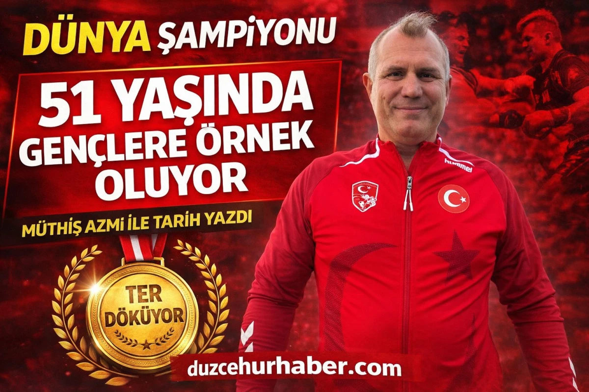 Nazmi Kahveciler 51 yaşında gençlere örnek oluyor:Dünya şampiyonu 