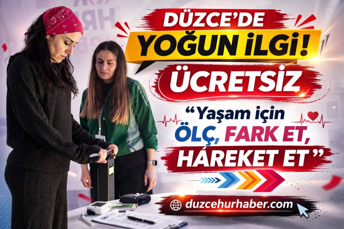 Sağlıklı yaşam için ölç, fark et, hareket et Kampanyasına yoğun ilgi
