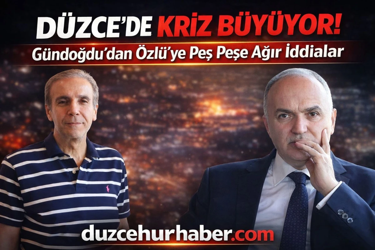 Düzce’de Kriz Büyüyor: Gündoğdu’dan Özlü’ye Peş Peşe Ağır İddialar
