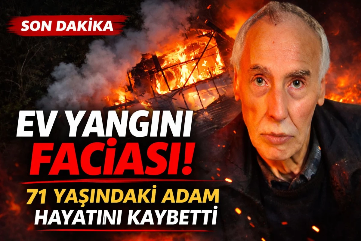 Kocaeli’de Ev Yangını Faciası! Alevlerin Arasında Kalan 71 Yaşındaki Adam Hayatını Kaybetti