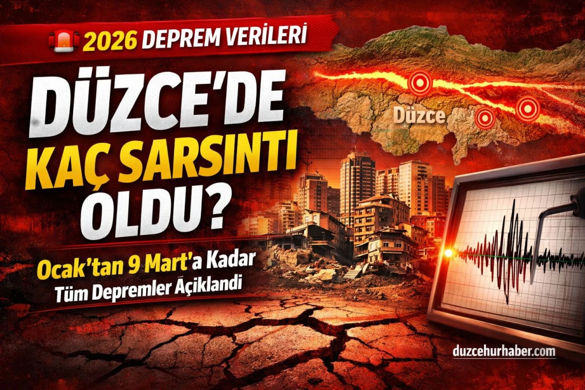 “2026’nın İlk Aylarında Düzce’de Kaç Deprem Oldu? Ocak–Mart Verileri Ortaya Çıktı”