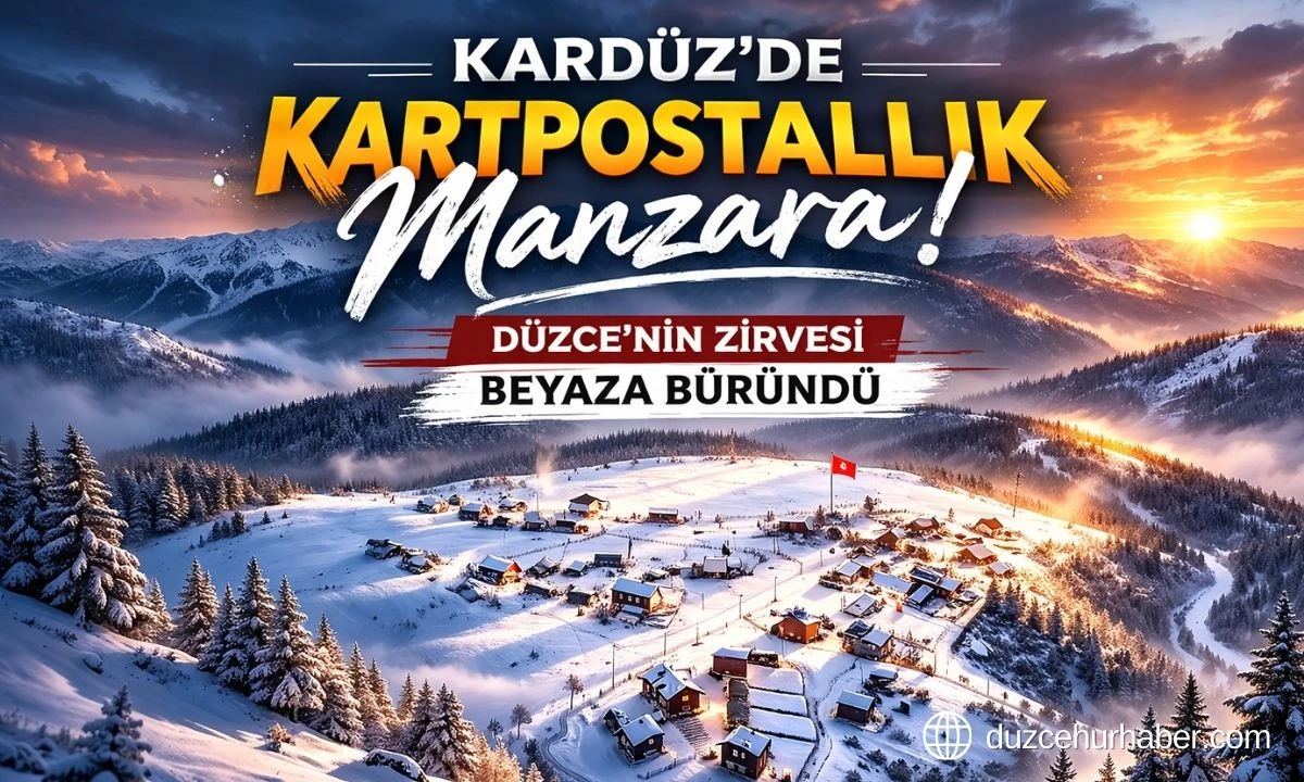 Kardüz Yaylası’ndan Kartpostallık Görüntüler! Düzce’nin Zirvesi Büyüledi