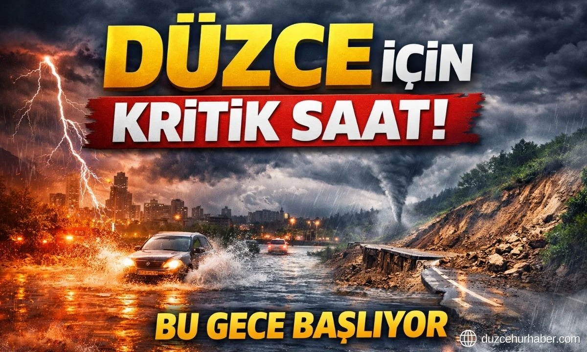 Düzce İçin Kritik Uyarı: Sağanak Geliyor, Saat Verildi!