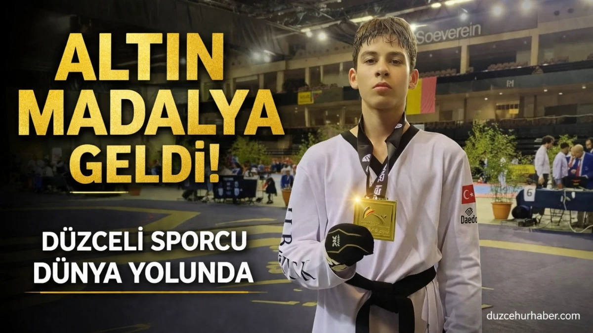 Düzceli milli sporcu dünya sahnesine çıkıyor! Utku Kap’tan altın madalya ve büyük hedef