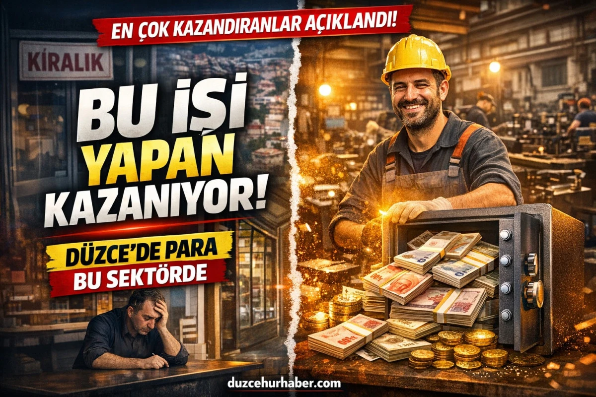Düzce’de en çok para dönen sektörler! 2026’da zirvedeki alanlar açıklandı