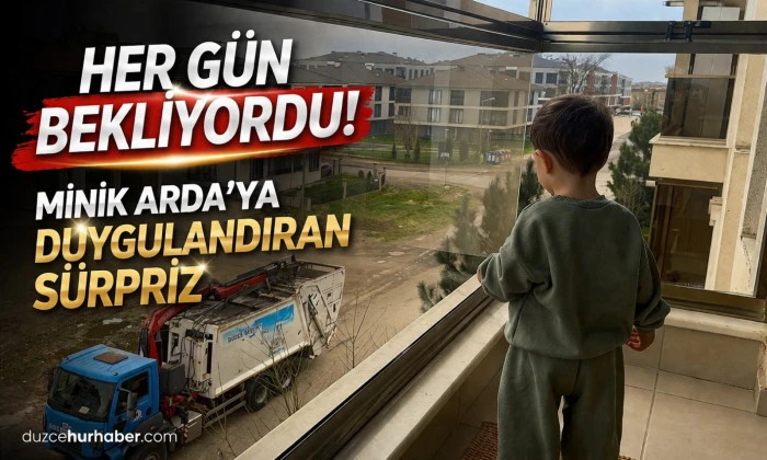 Düzce’de Minik Arda’nın Çöp Kamyonu Sevgisi Gerçek Oldu | Sürpriz Anlar