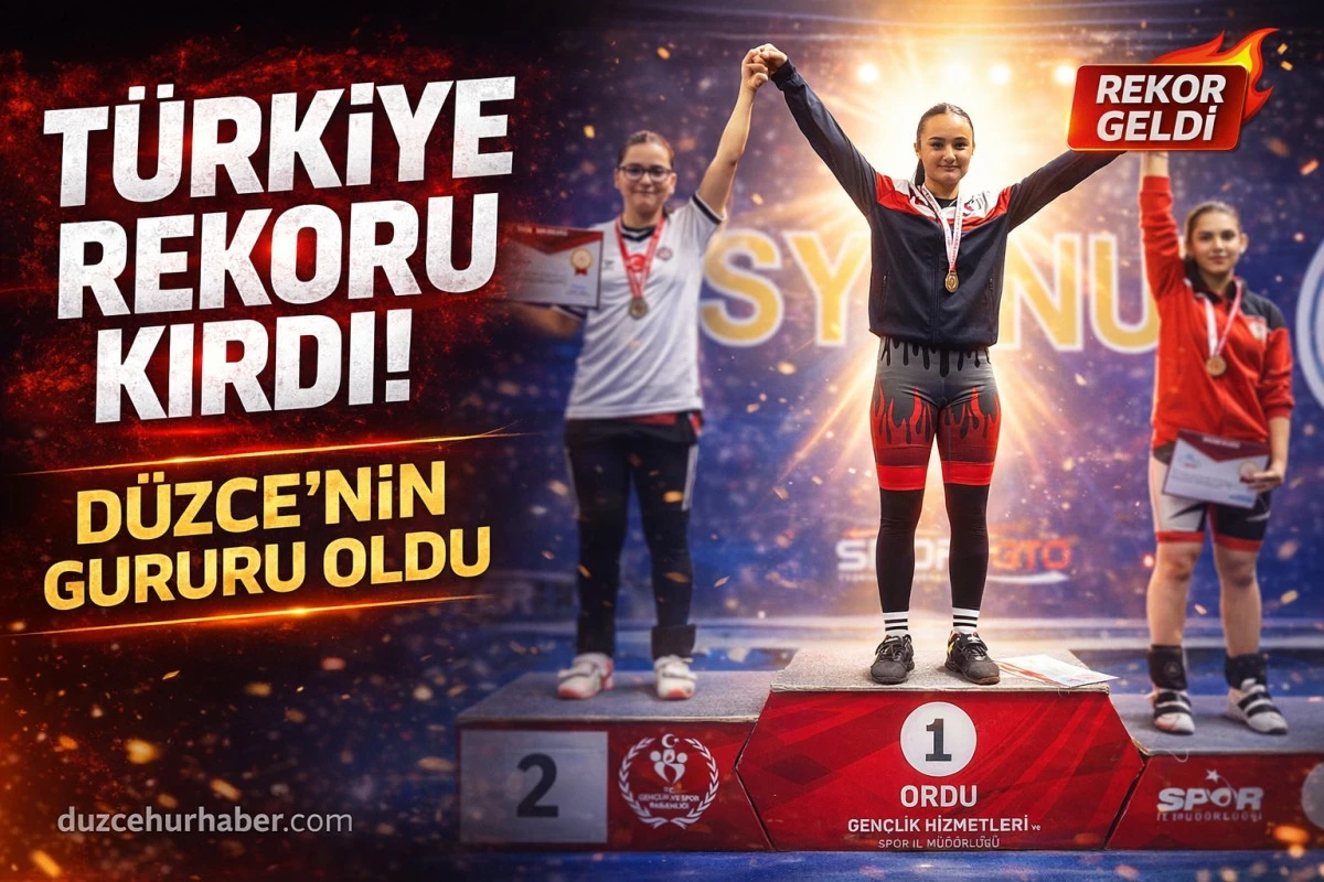 Düzceli Halterci Tuğba Kıvıkoğlu Türkiye Şampiyonu Oldu
