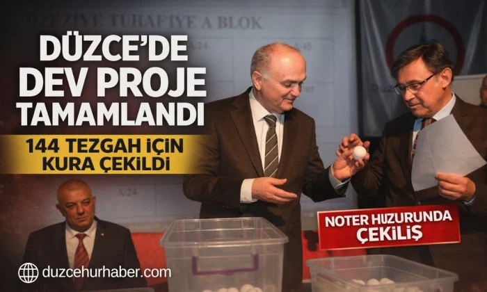 144 Tezgah İçin Kura Çekildi! Düzce’de Dev Pazaryeri Açılıyor