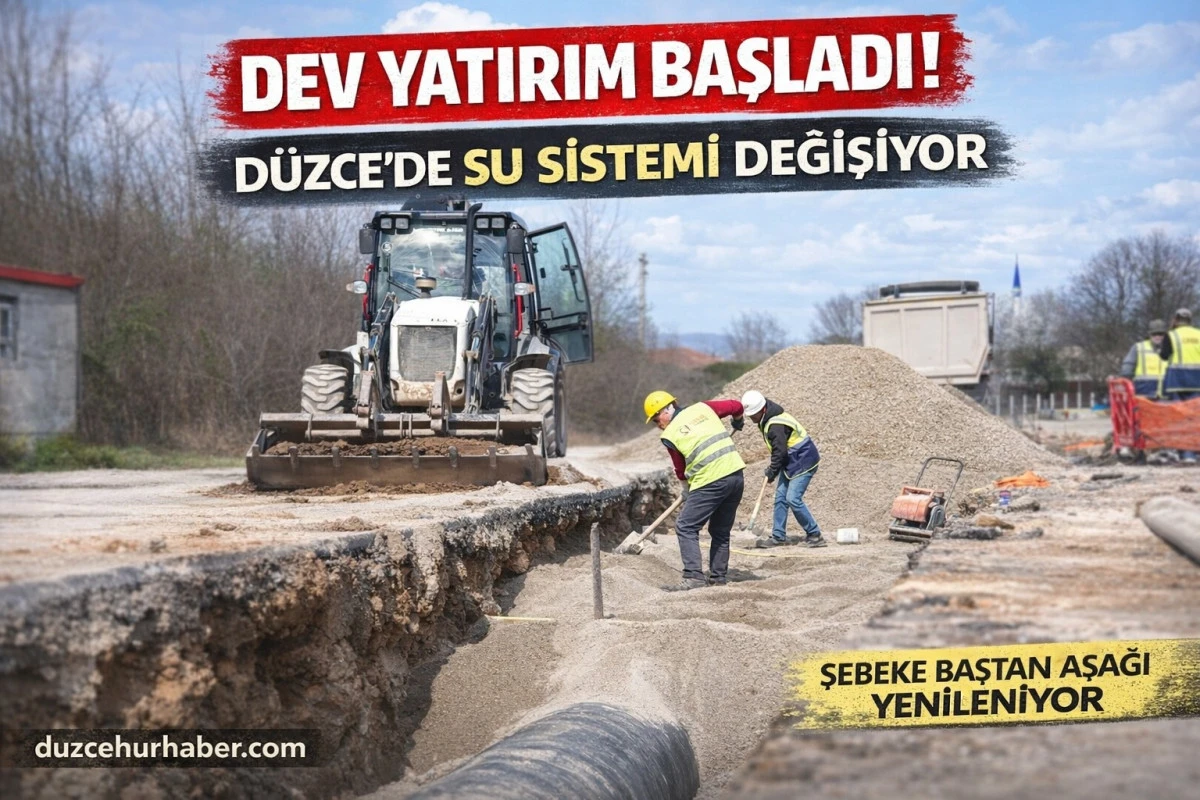 “Düzce’de İçme Suyu Altyapısı Yenileniyor: Beyköy Yolu ve Şıralık’ta Çalışmalar Sürüyor”