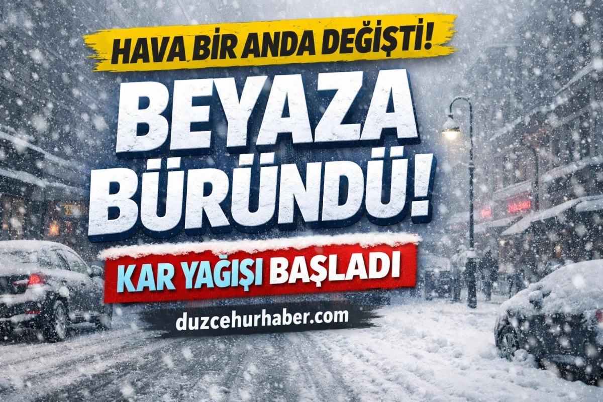 Bolu’da Hava Bir Anda Değişti! Yüksek Kesimlerde Kar Yağışı Başladı