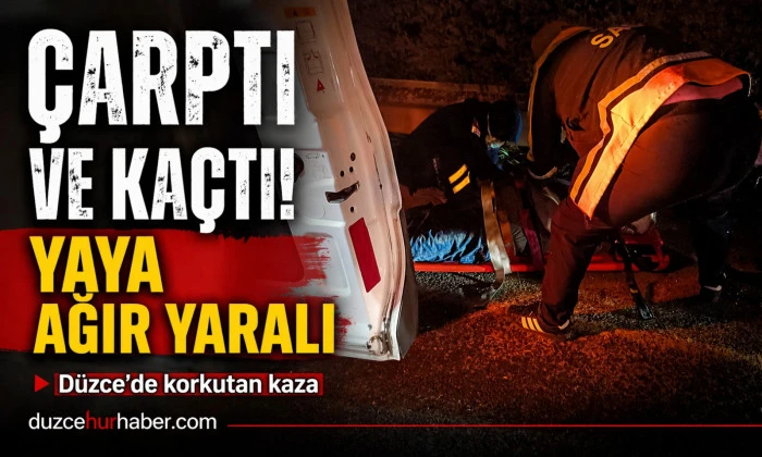 Otomobilin çarptığı yaya ağır yaralandı..
