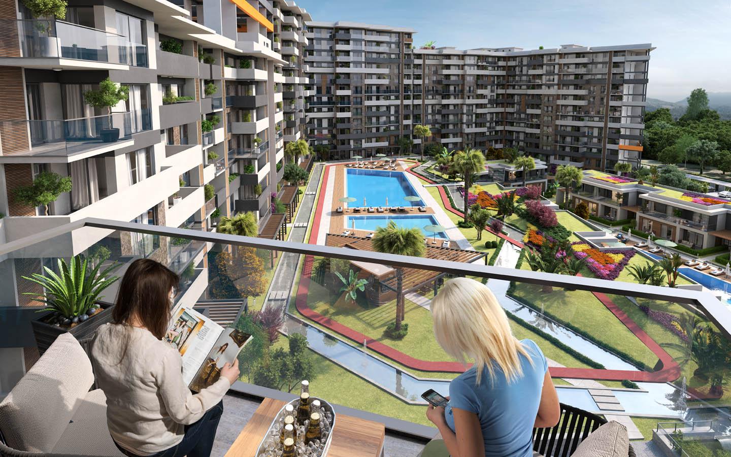 modern konut sitesi daire yaşam alanı Türkiye