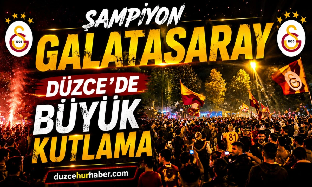 Düzce’de Gece Sarı-Kırmızıya Döndü