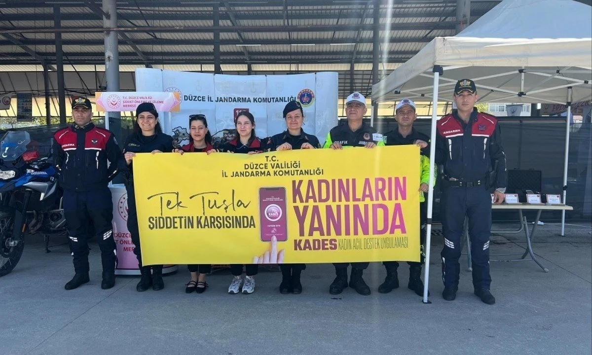 Çilimli’de Jandarmadan KADES Bilgilendirmesi! “Kadına El Kalkamaz” Mesajı Verildi