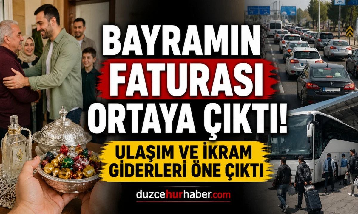 Kurban Bayramının Faturası Belli Oldu: Düzce’de En Çok Ulaşım ve İkram Harcamaları Konuşuldu